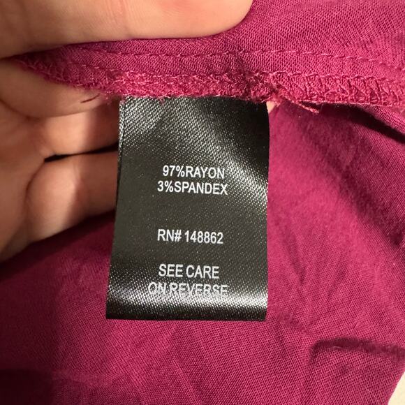 Torrid Dress 2X Wine Tiered Ruffle Keyhole Purple Boho Fall Minimalist - Picture 12 of 15